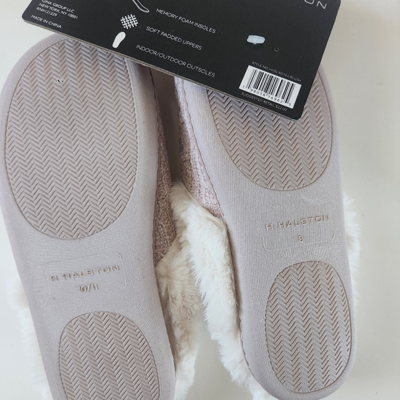 NEW!  Halston  memory foam slippers Size: 8 & 10 - Picture 5 of 14